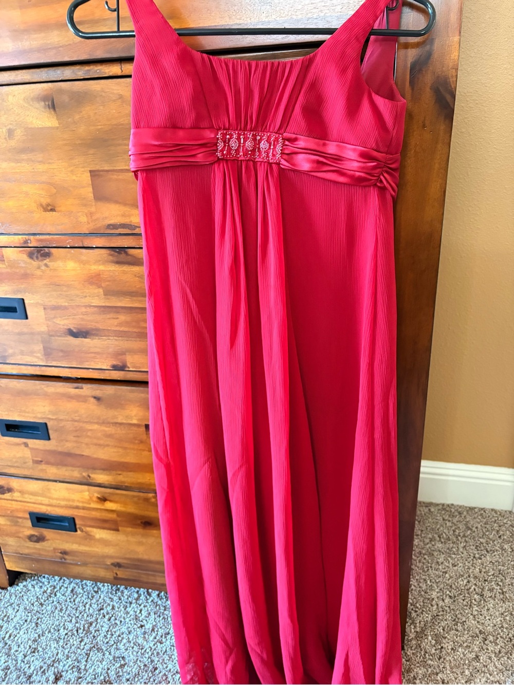 David's Bridal child's Evening Dress with Embellished Waist